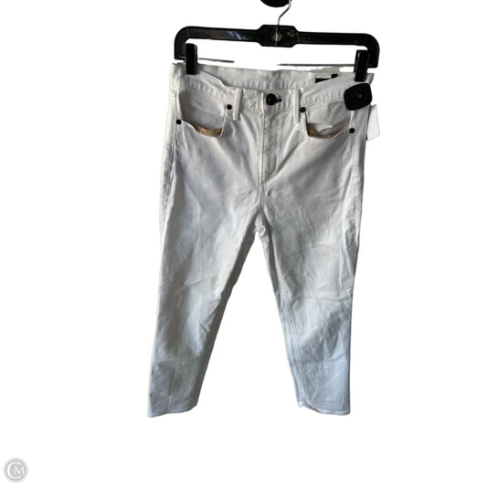 Jeans Straight By Rag And Bone In White Denim, Size: 4
