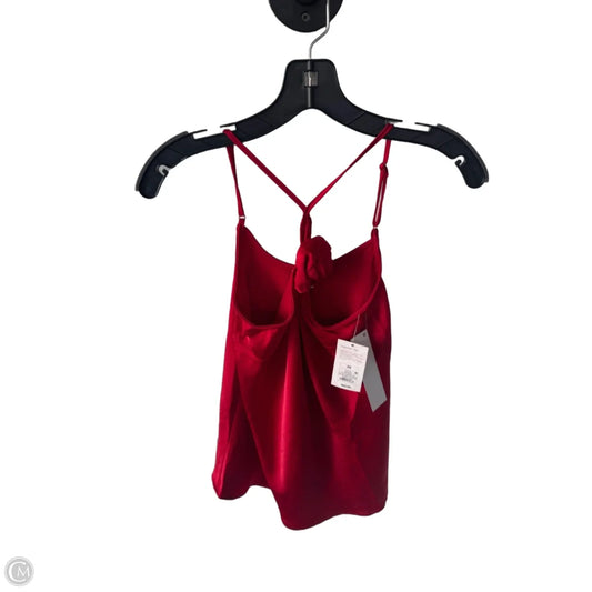 Top Sleeveless By A New Day In Red, Size: Xs
