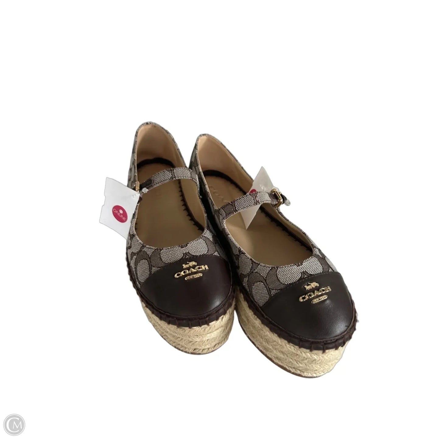 Shoes Designer By Coach In Brown & Tan, Size: 7.5