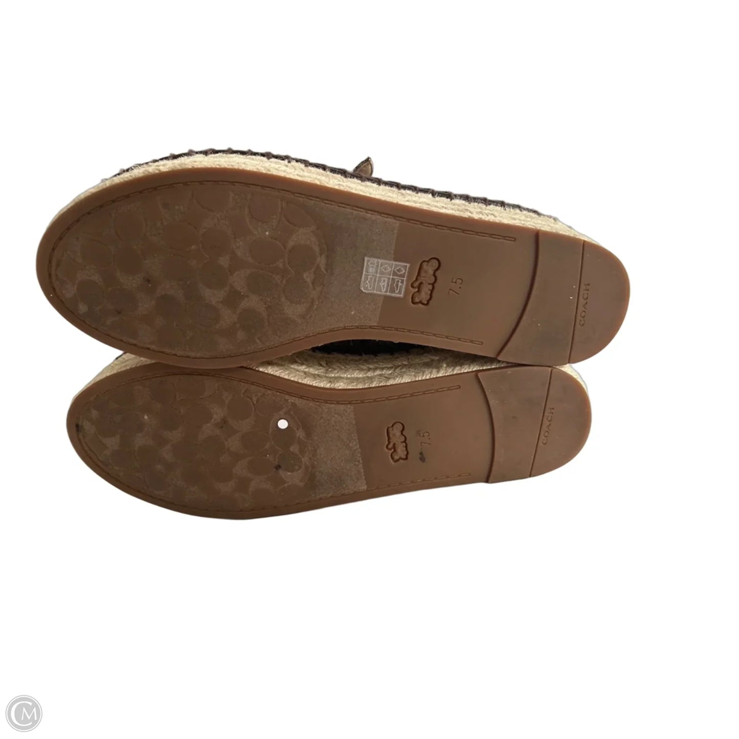 Shoes Designer By Coach In Brown & Tan, Size: 7.5