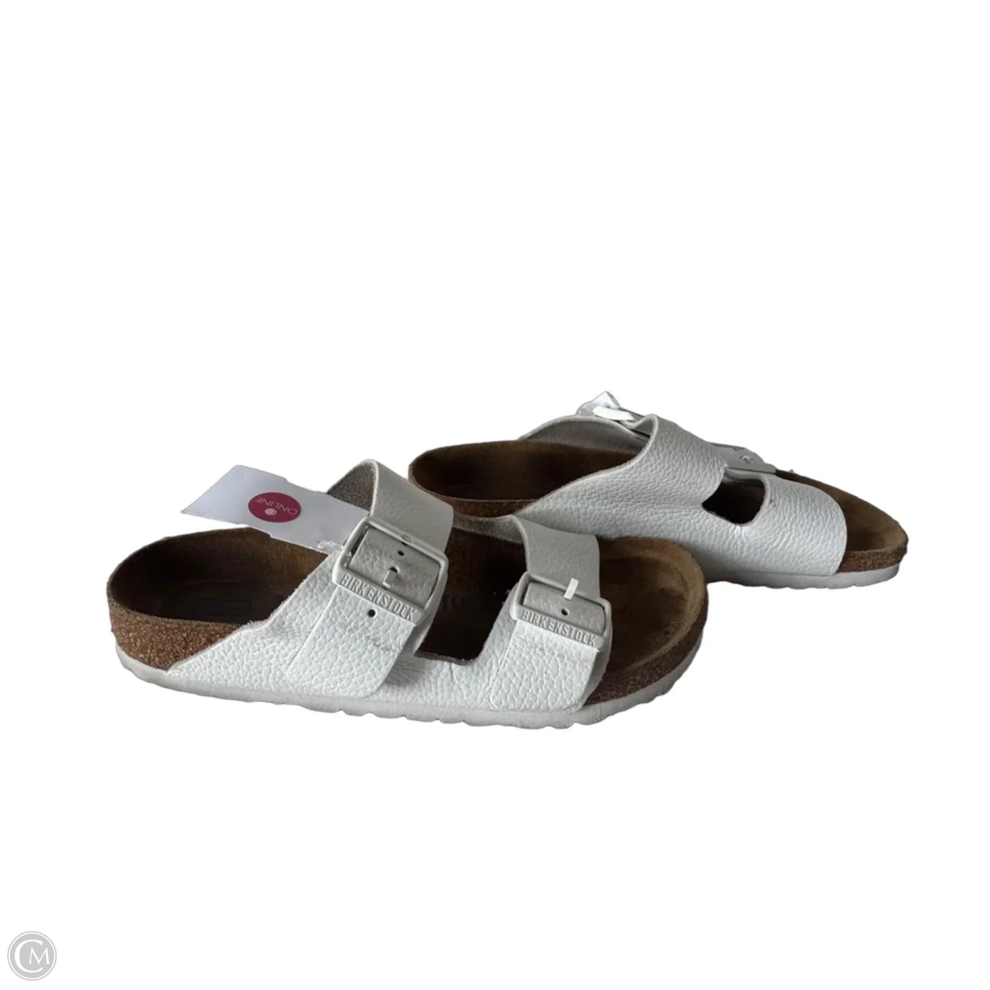 Sandals Flats By Birkenstock In White, Size: 6