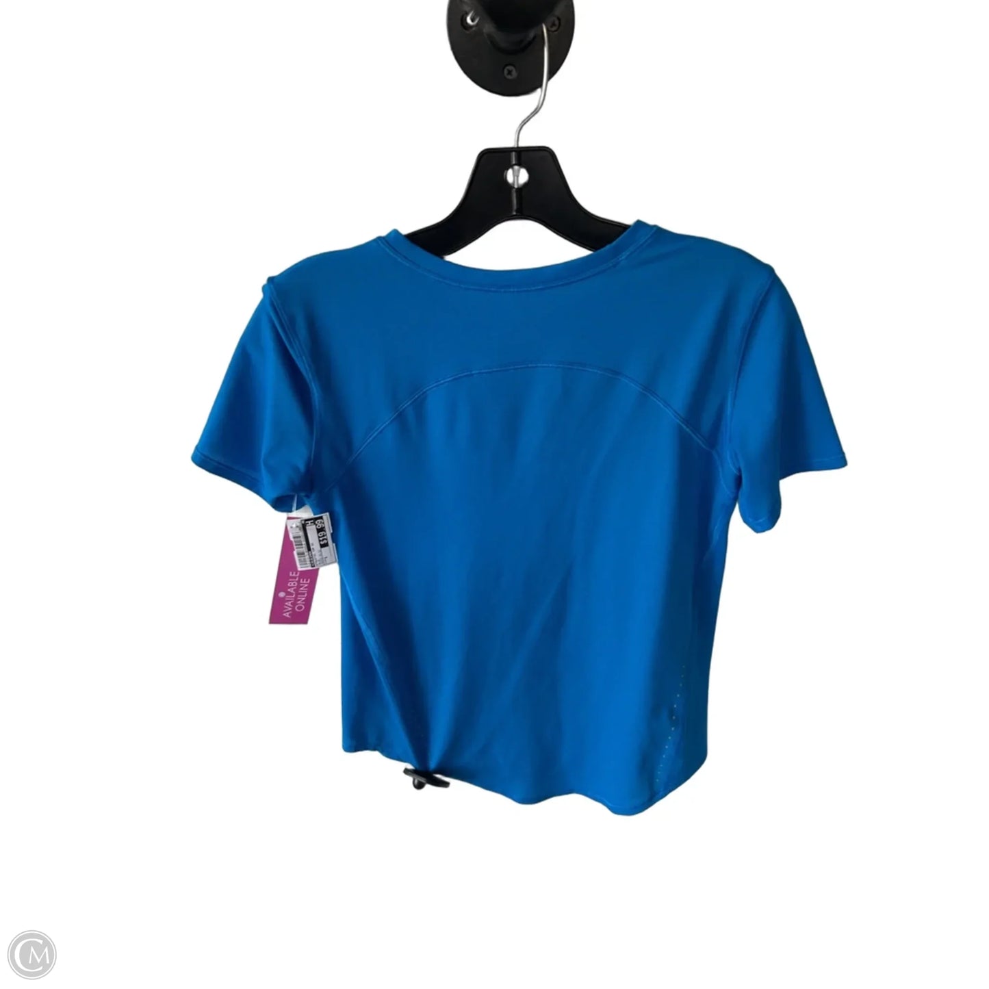 Athletic Top Short Sleeve By Lululemon In Blue, Size: S