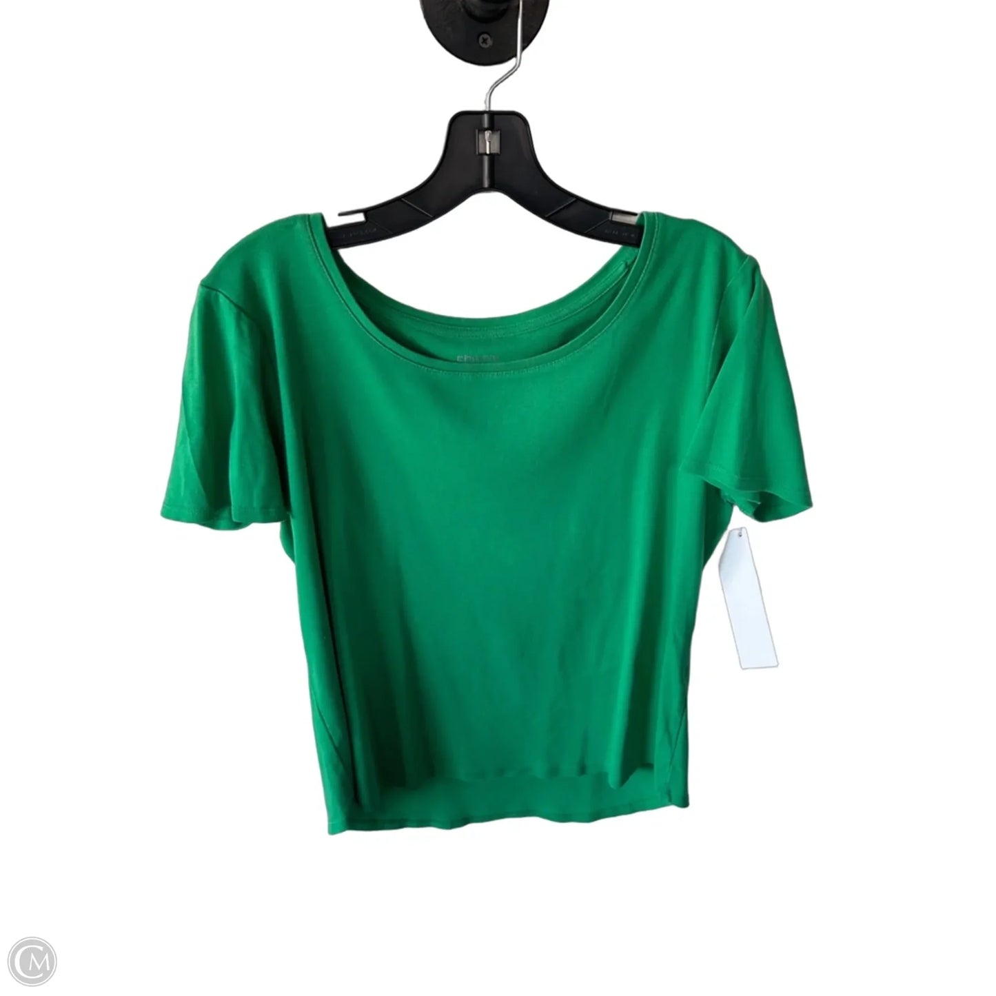 Top Short Sleeve Basic By Chicos In Green, Size: L