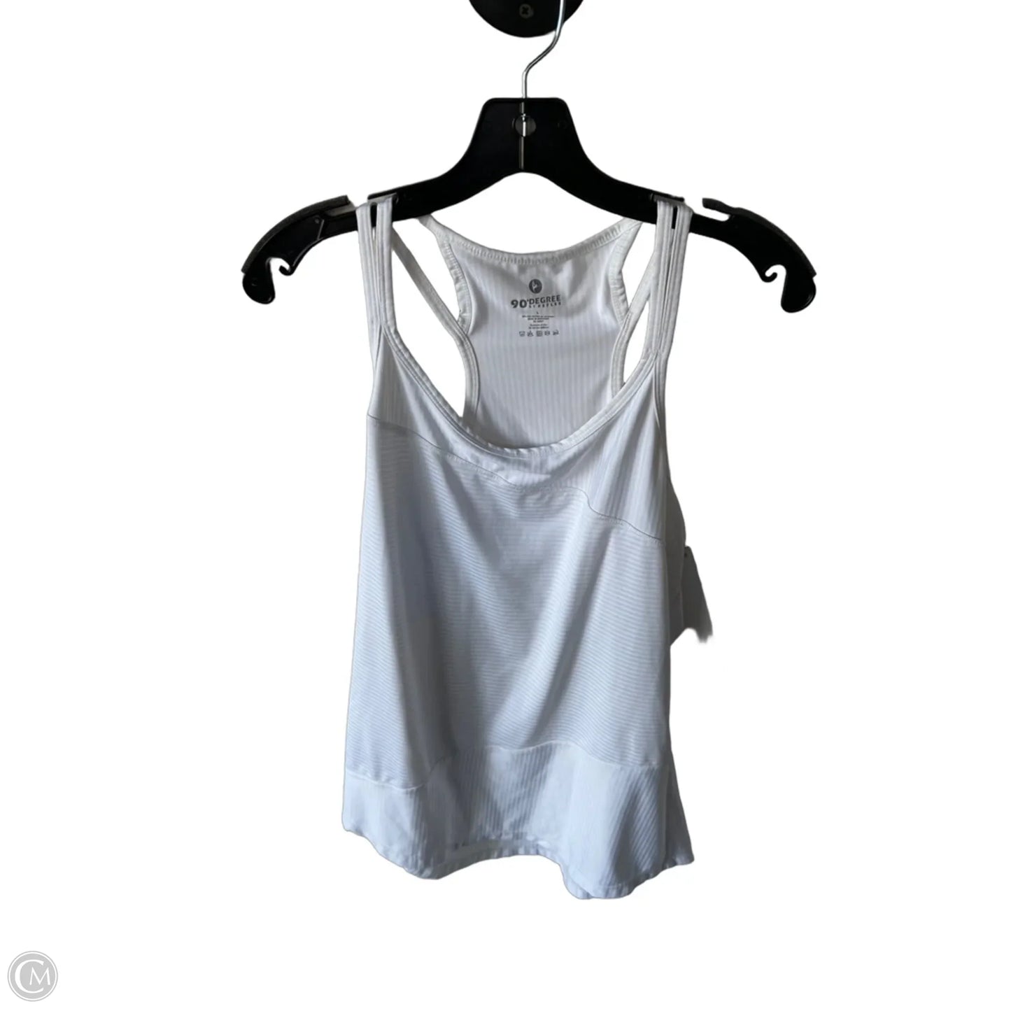 Athletic Tank Top By 90 Degrees By Reflex In Tan & White, Size: L
