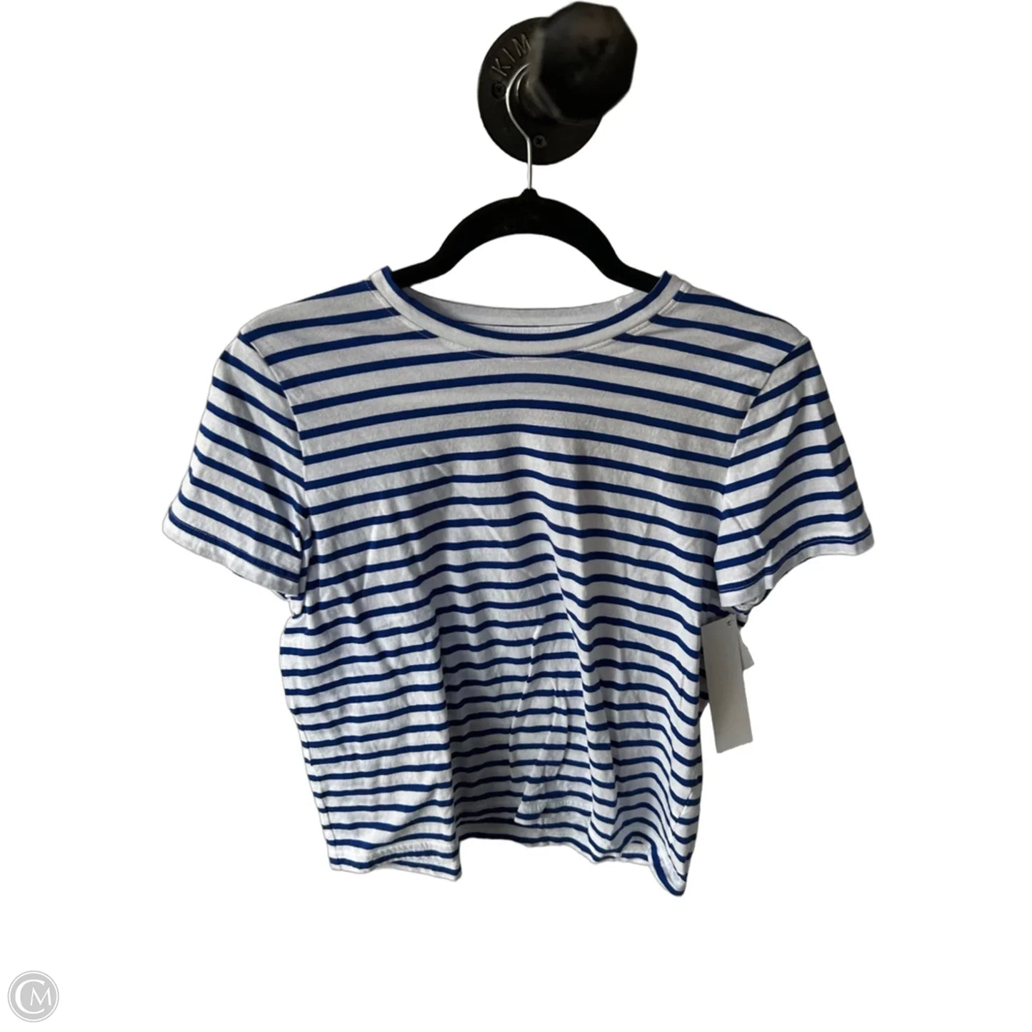 Top Short Sleeve Basic By 1901 In Blue & White, Size: S