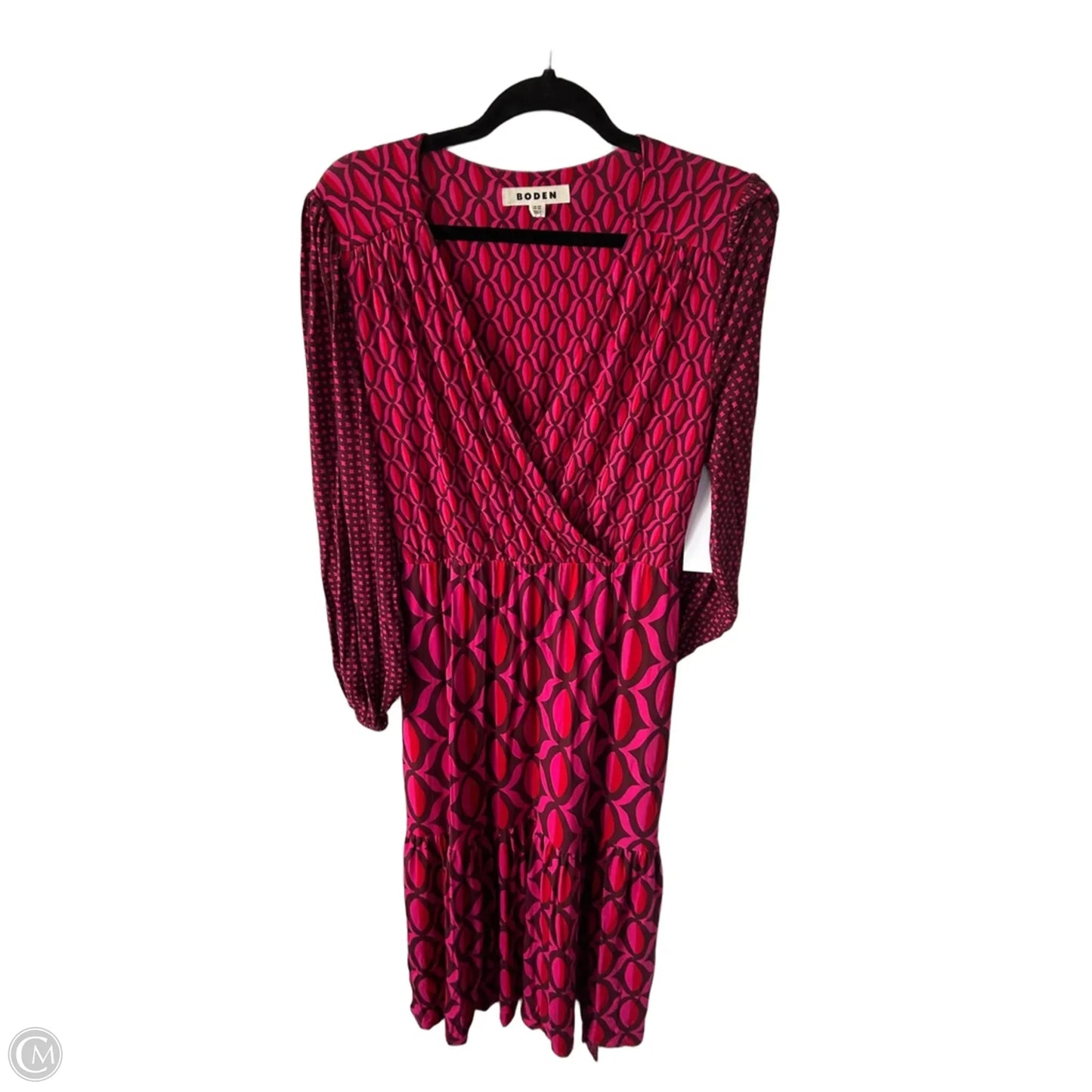 Dress Casual Maxi By Boden In Pink & Red, Size: L
