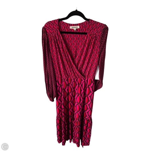 Dress Casual Maxi By Boden In Pink & Red, Size: L