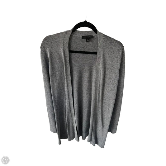 Sweater Cardigan By Ann Taylor In Grey, Size: M