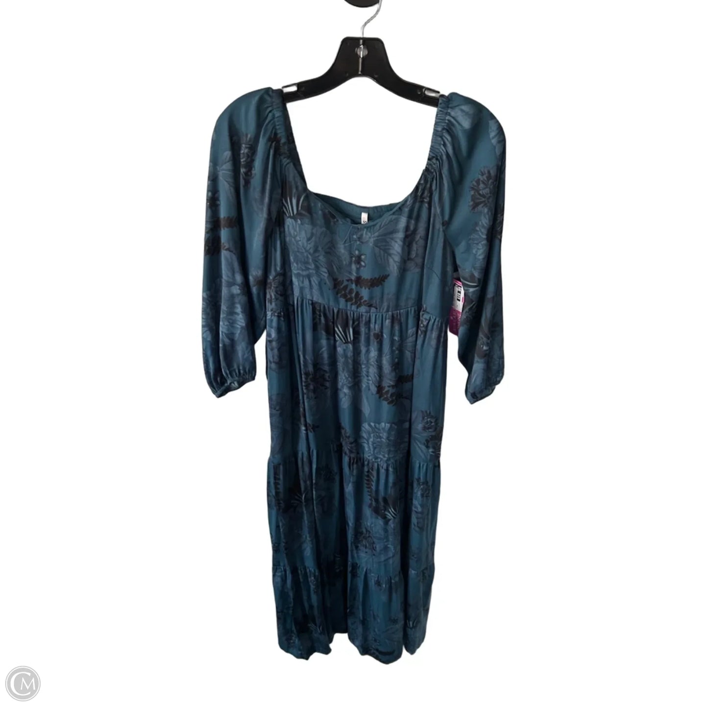 Dress Casual Maxi By Soma In Black & Blue, Size: M