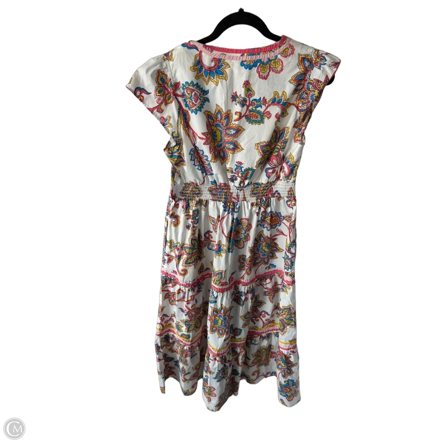 Dress Casual Maxi By Boden In Pink & White, Size: M