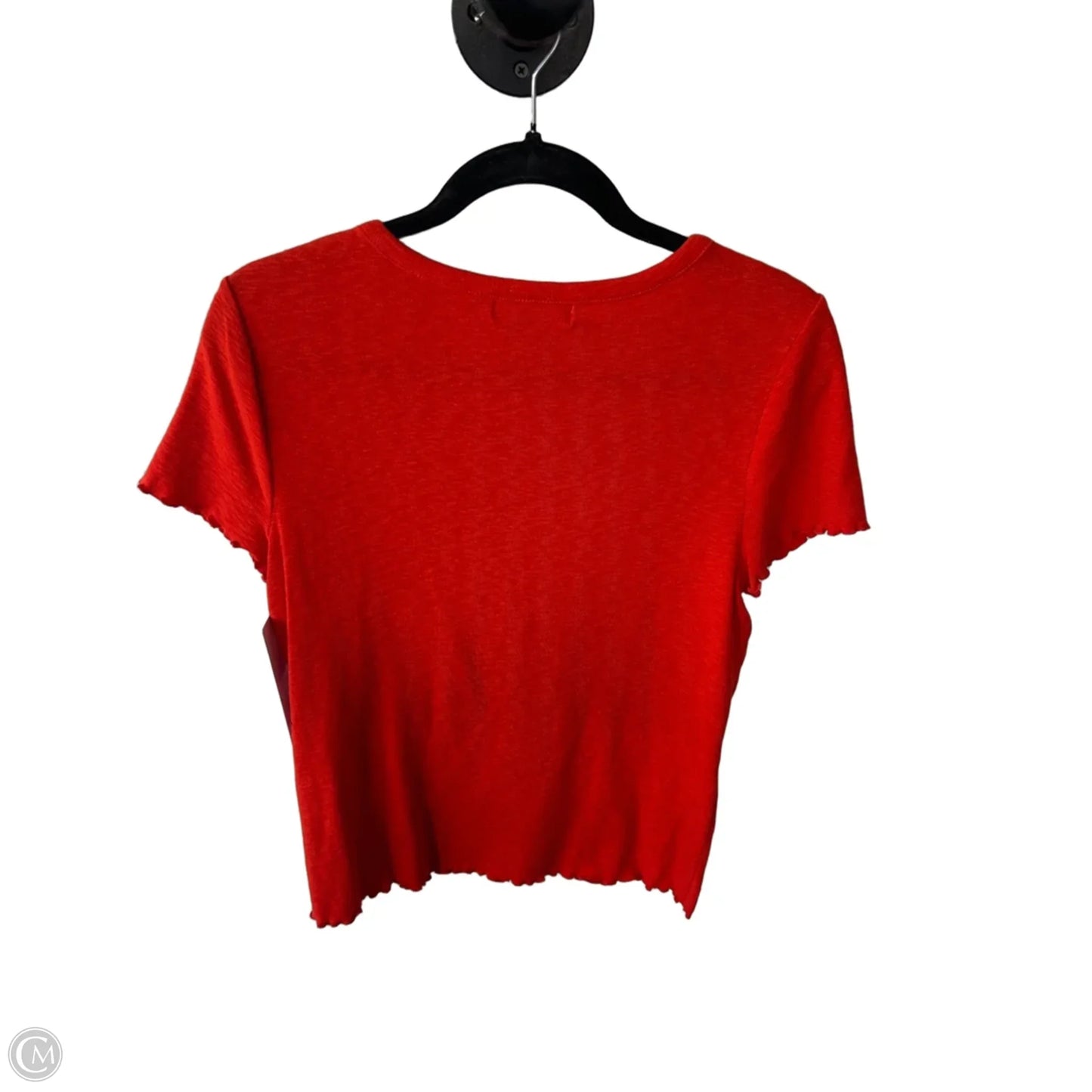Top Short Sleeve By Marled In Orange, Size: M