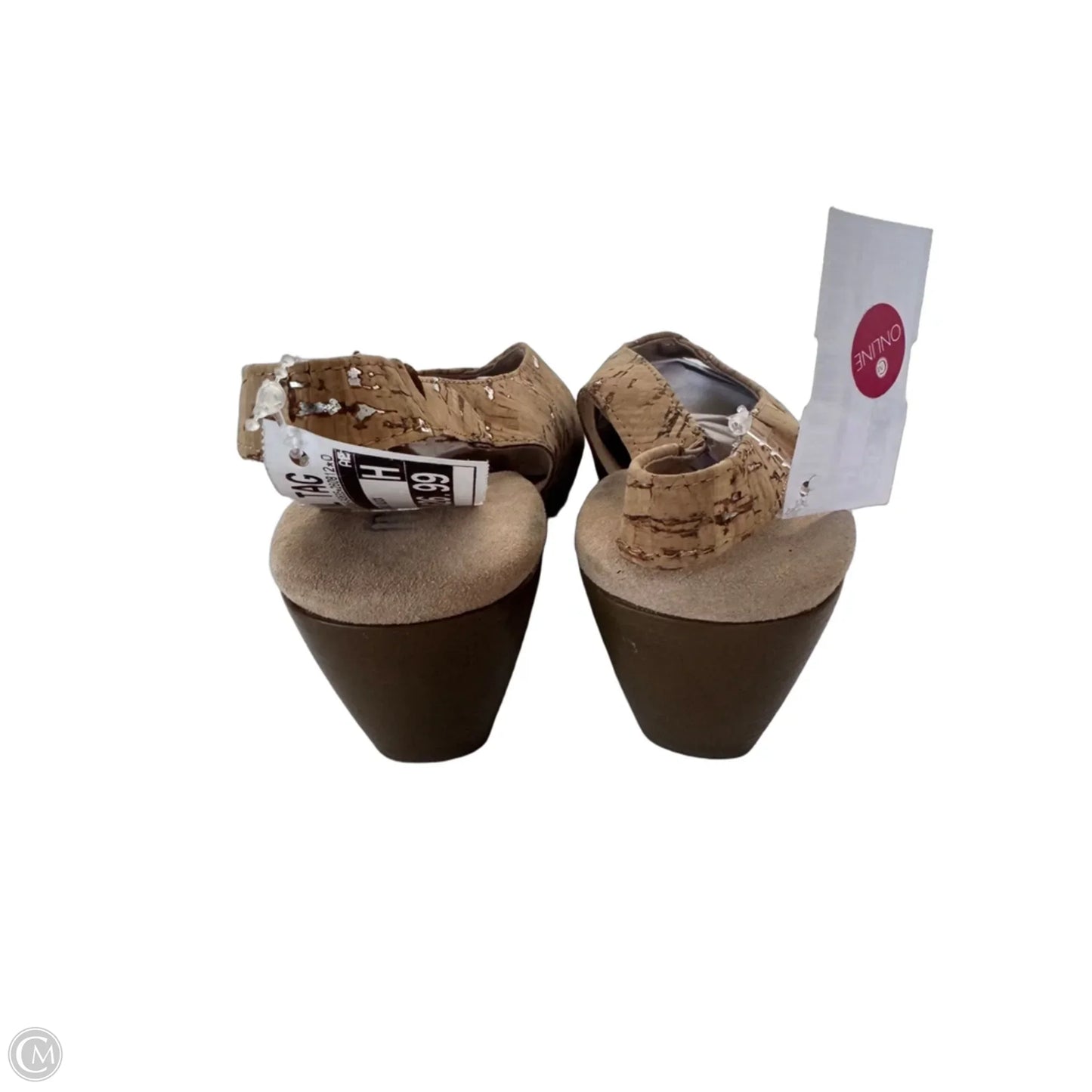 Sandals Heels Block By Munro In Tan, Size: 5.5