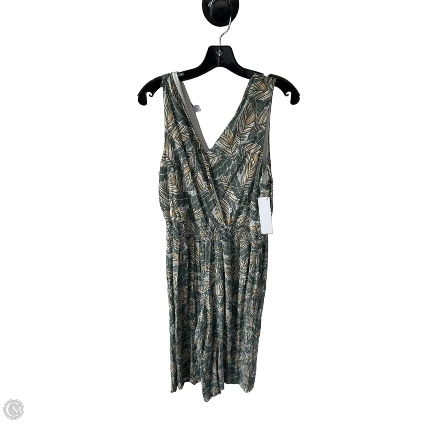 Jumpsuit By Nine West In Green & Yellow, Size: Xl