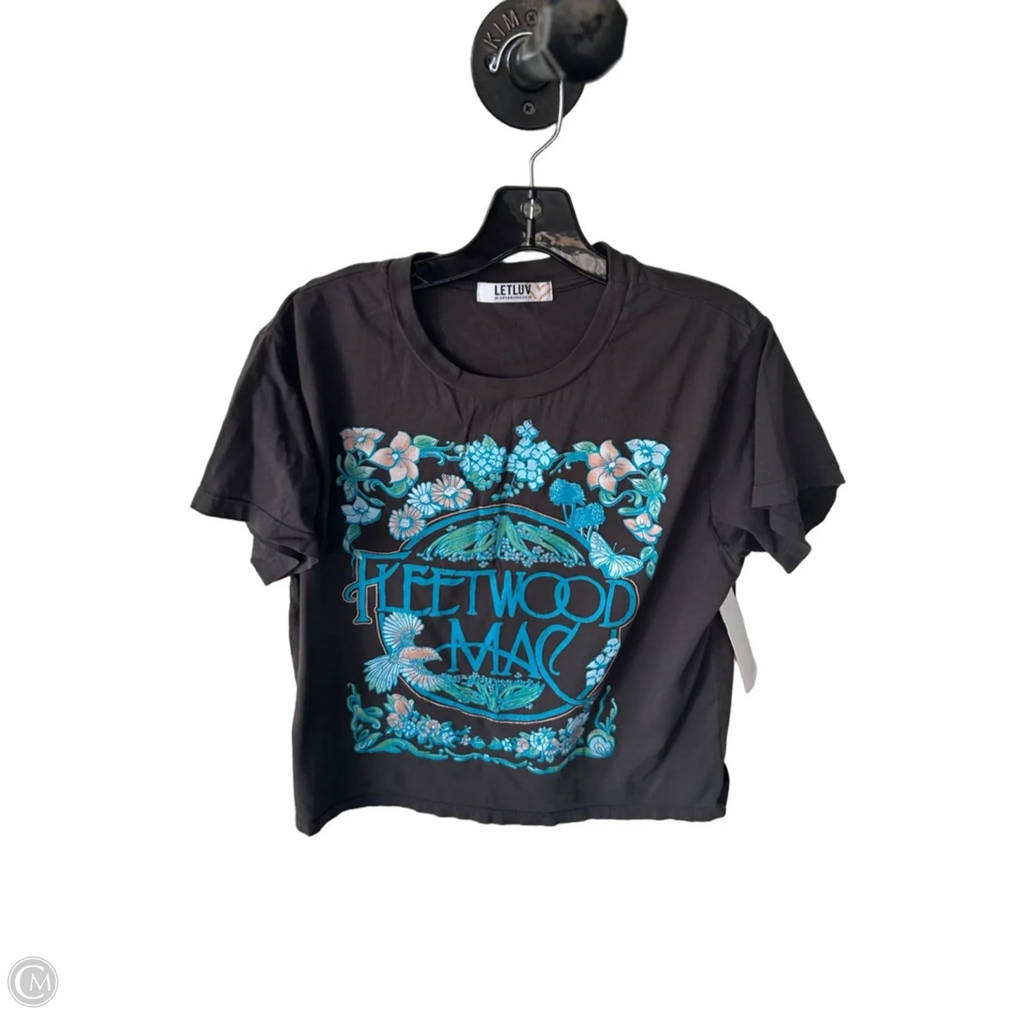 Top Short Sleeve By Cmc In Grey, Size: L