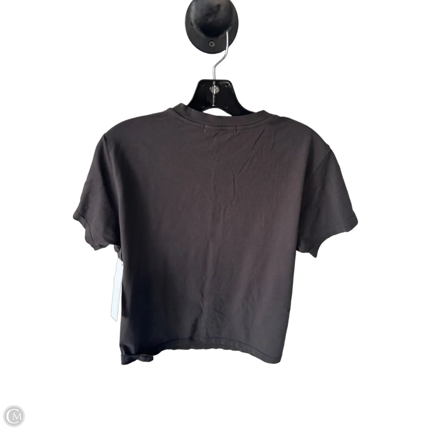 Top Short Sleeve By Cmc In Grey, Size: L