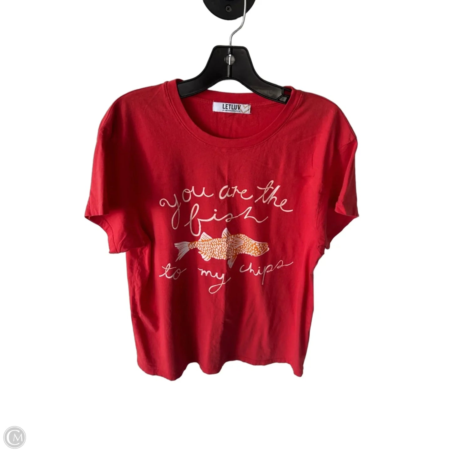 Top Short Sleeve By Cmc In Red, Size: L