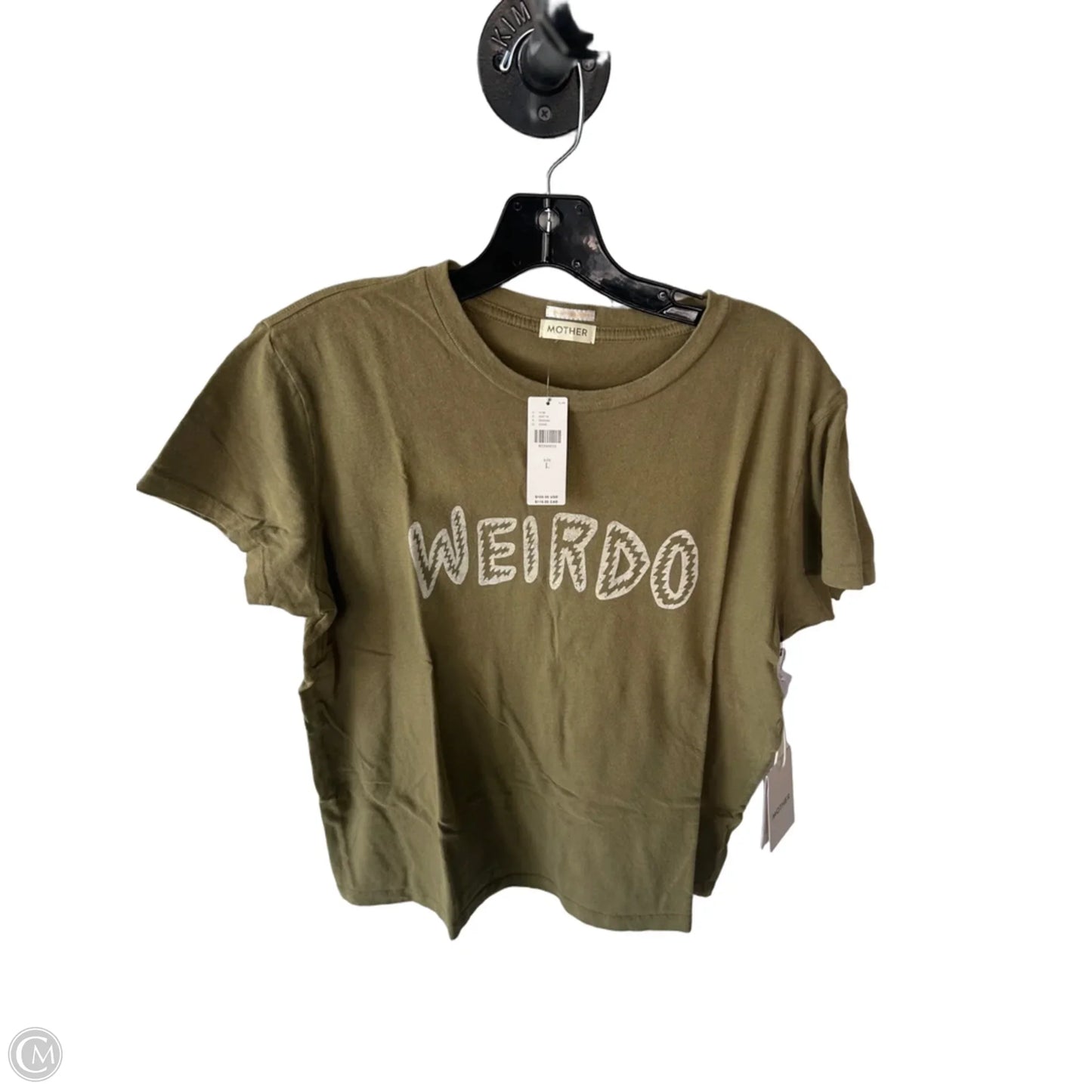 Top Short Sleeve By Mother In Green, Size: L