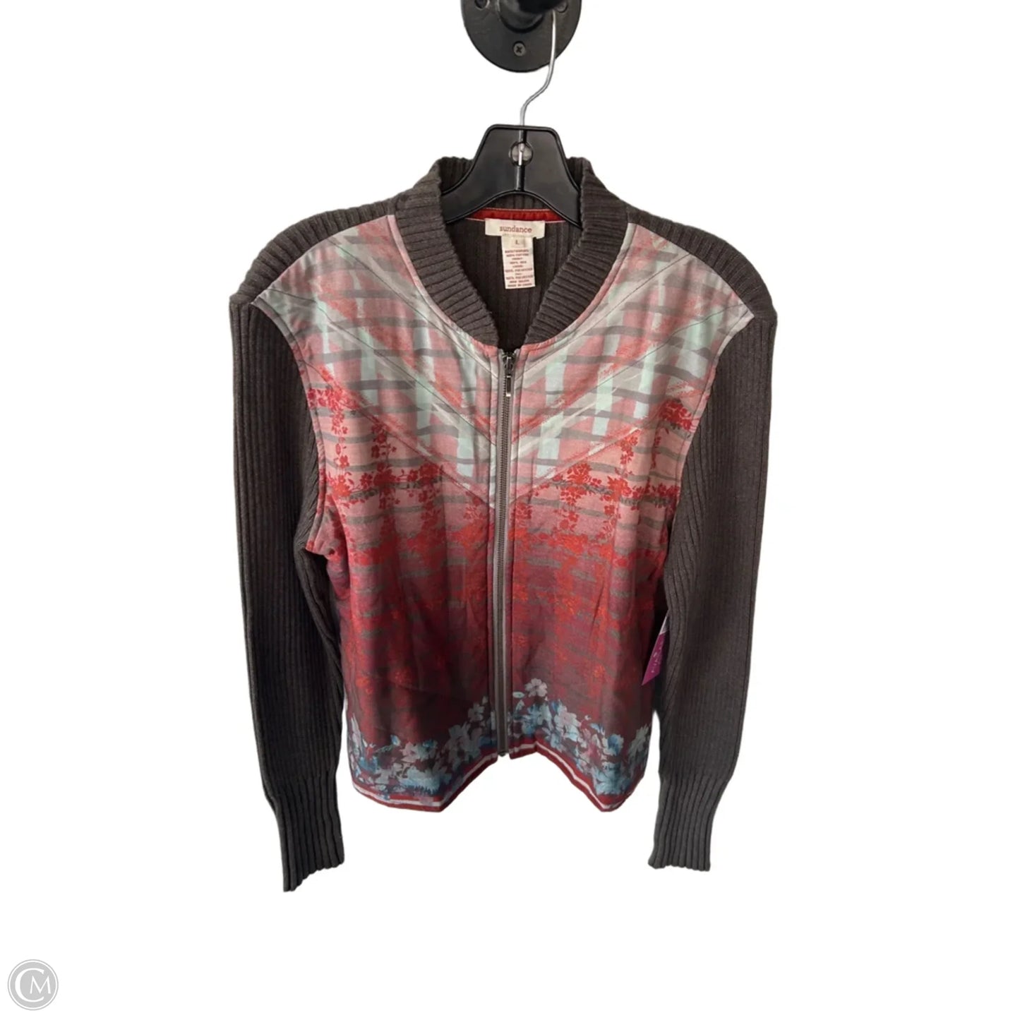 Jacket Puffer & Quilted By Sundance In Grey & Red, Size: L