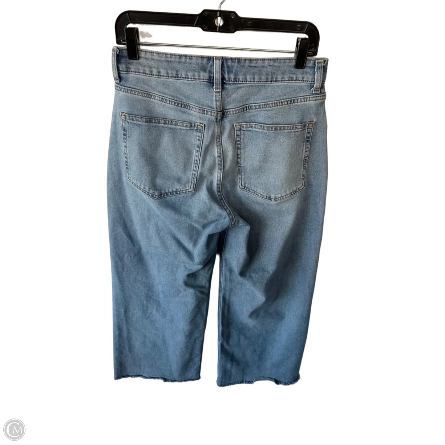 Jeans Wide Leg By H&m In Blue Denim, Size: 8