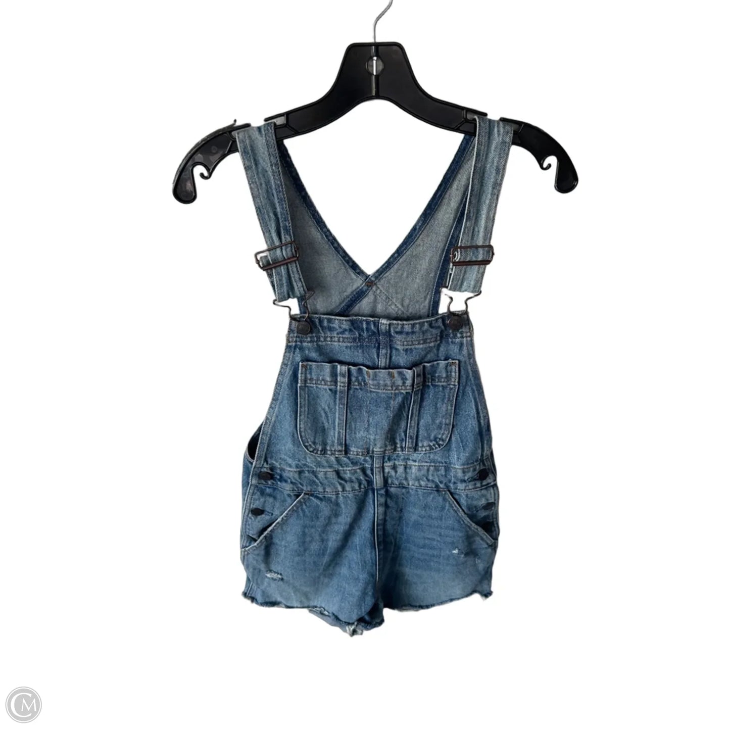 Shortalls By Abercrombie And Fitch In Blue Denim, Size: Xs