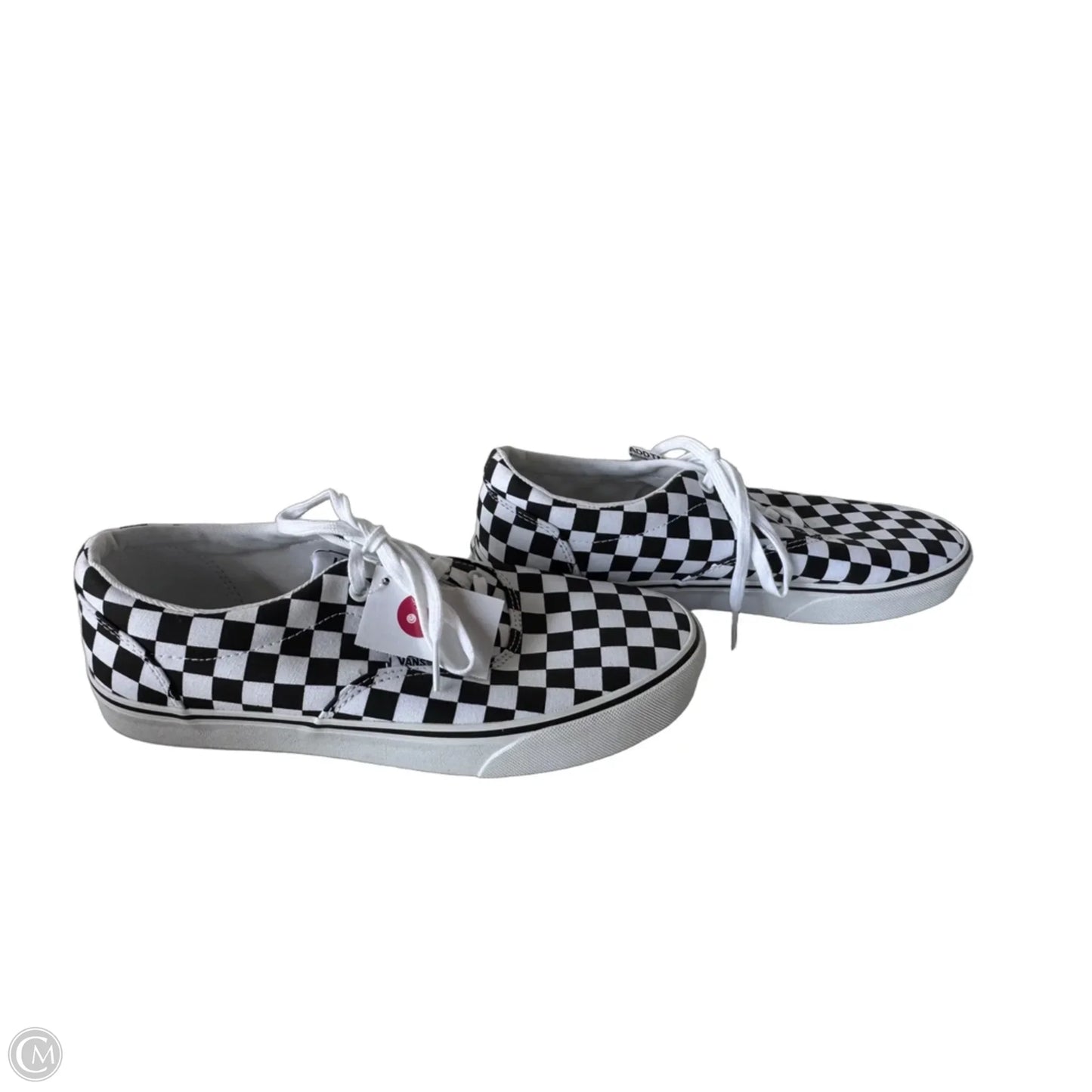 Shoes Sneakers By Vans In Black & White, Size: 10