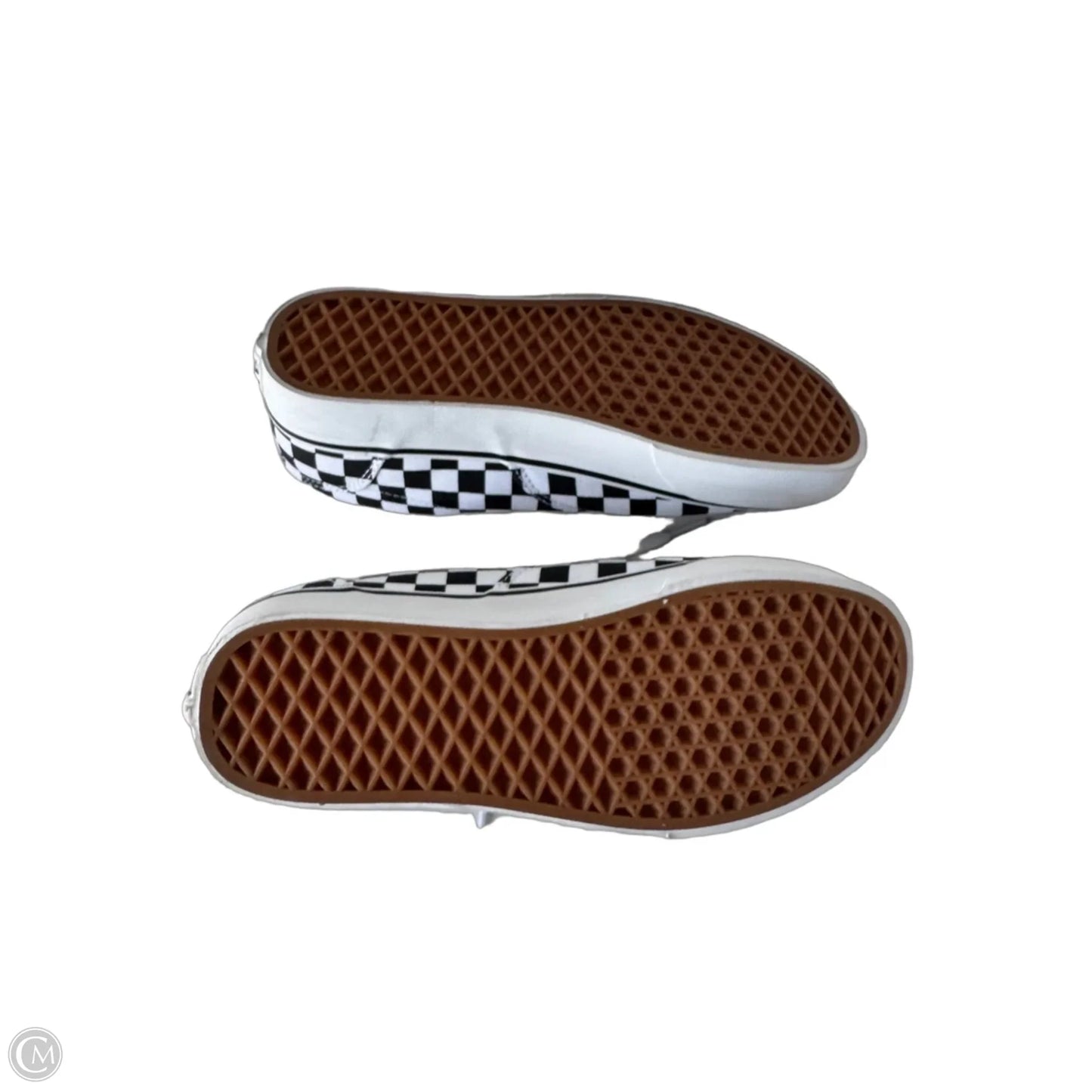 Shoes Sneakers By Vans In Black & White, Size: 10