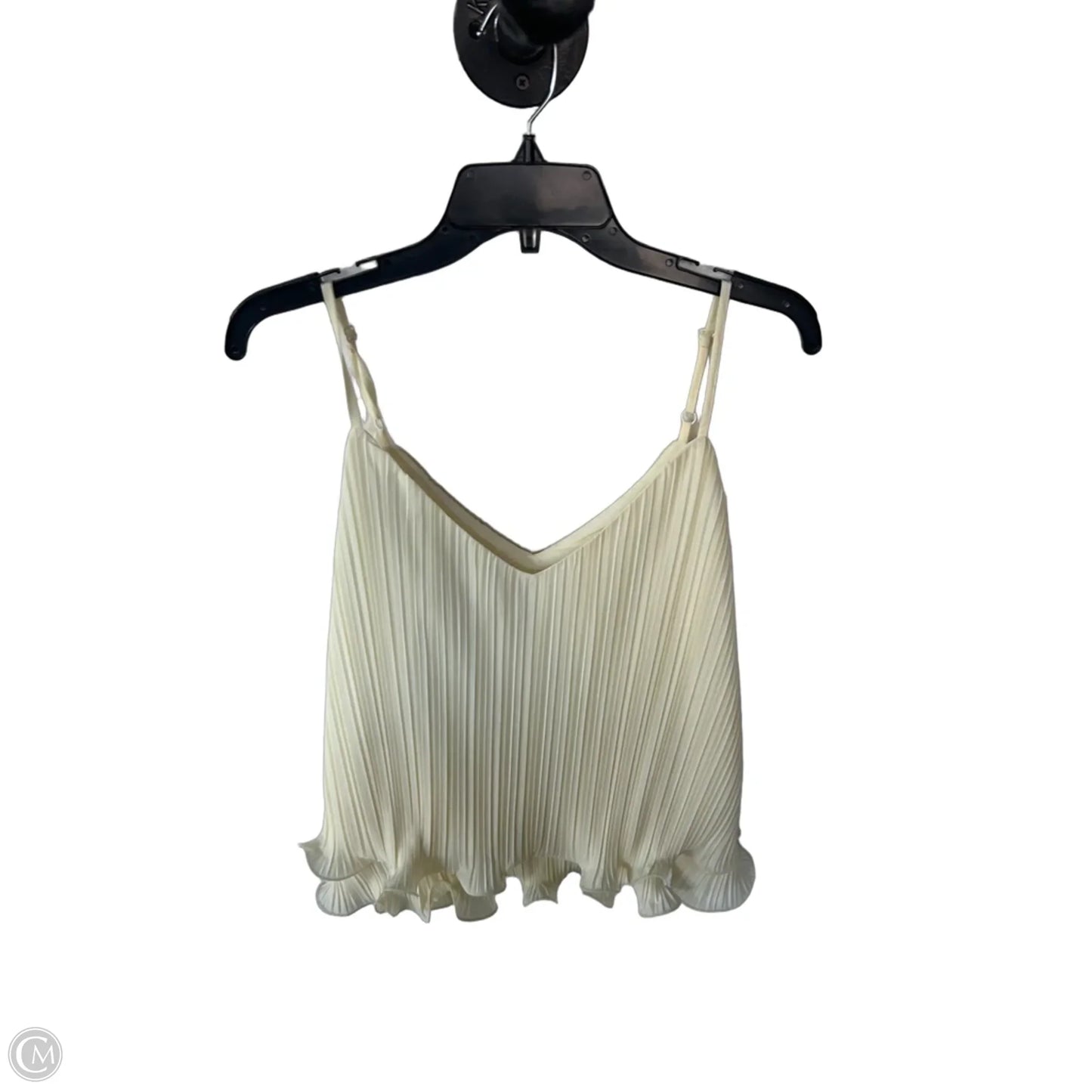 Top Sleeveless By Anthropologie In Cream, Size: S