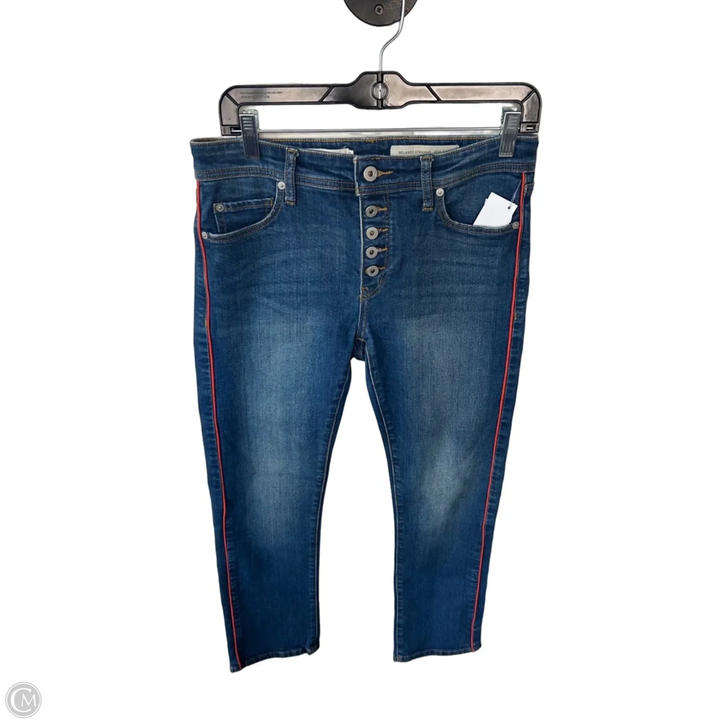 Jeans Straight By Pilcro In Blue Denim, Size: 2
