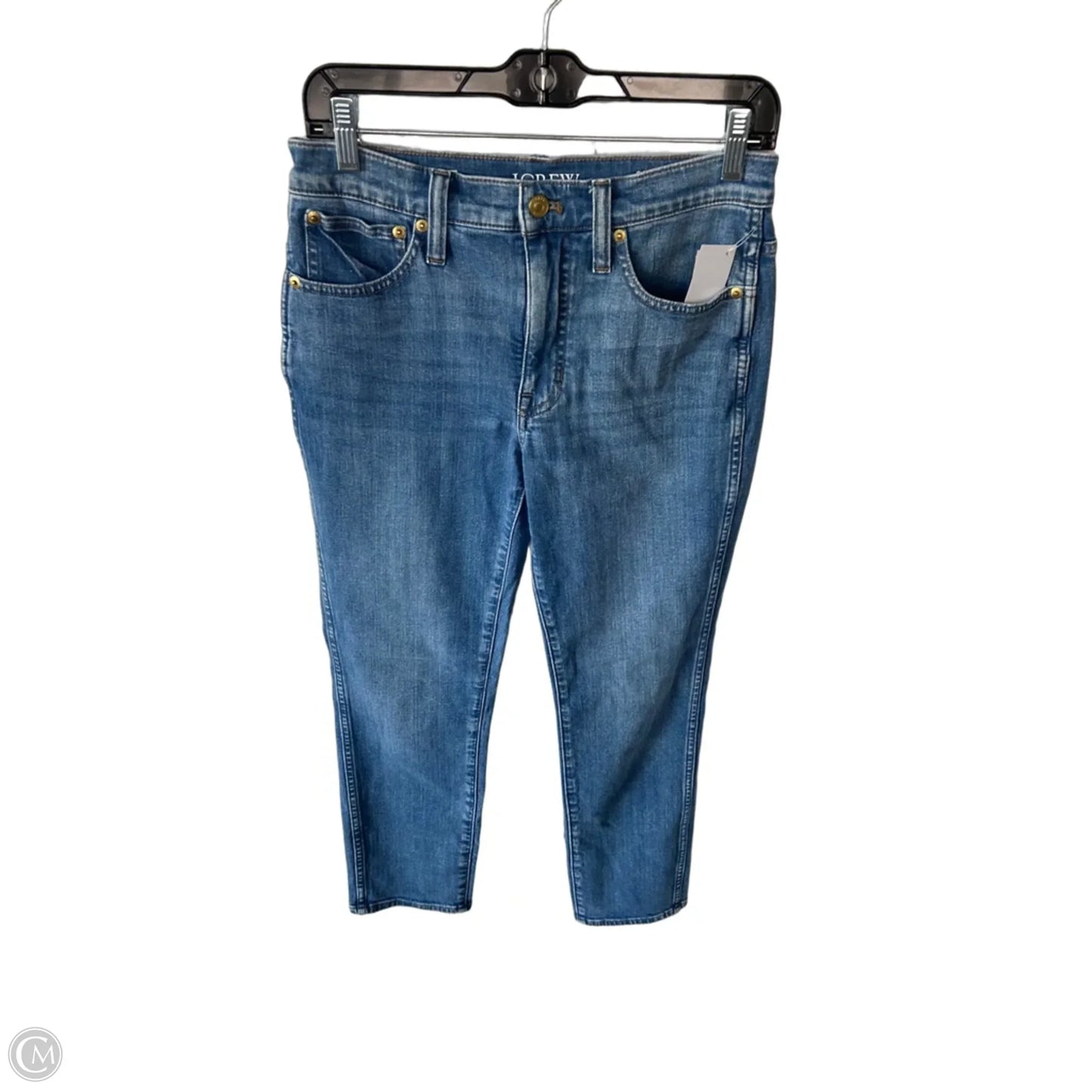 Jeans Straight By J. Crew In Blue Denim, Size: 4