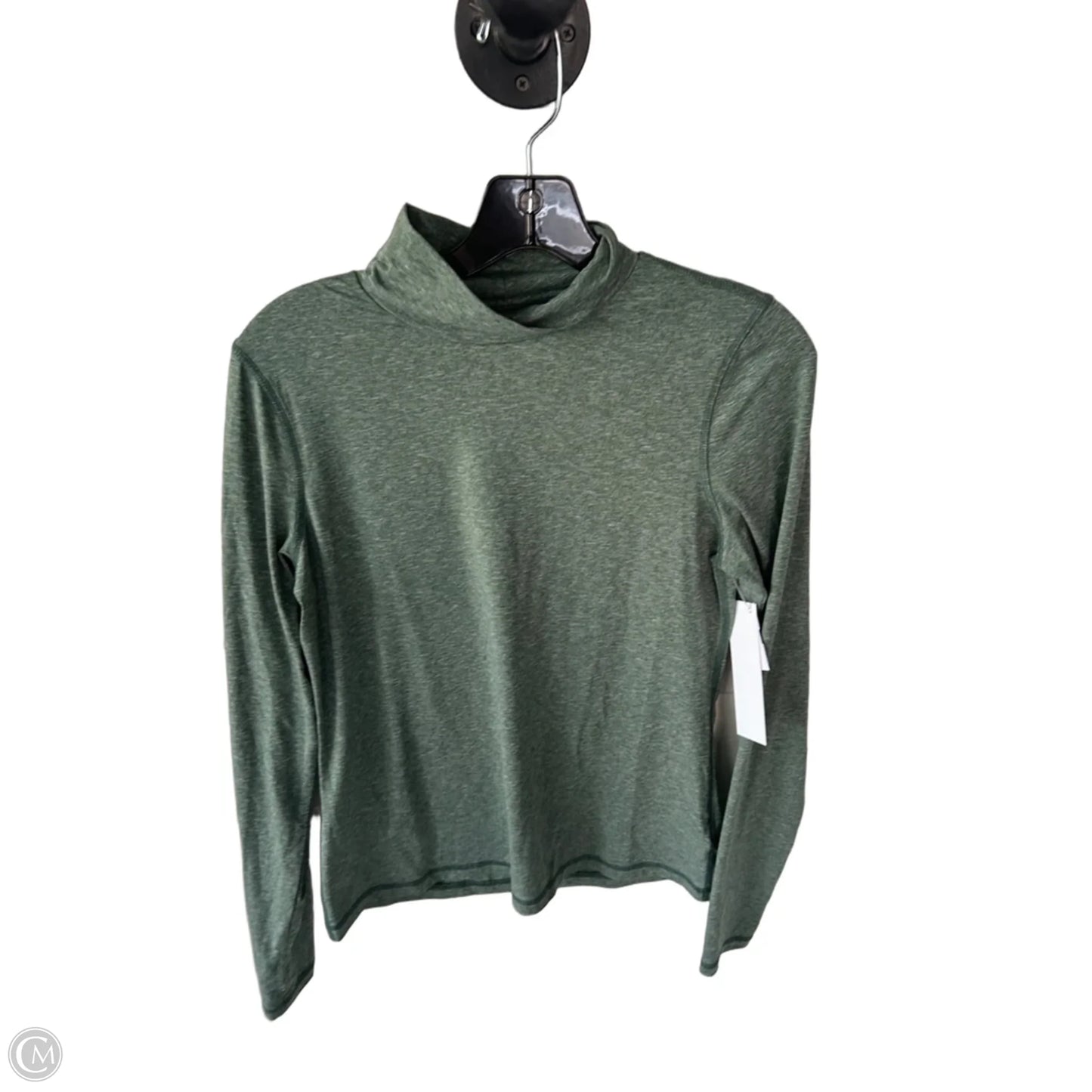 Athletic Top Long Sleeve Collar By Clothes Mentor In Green, Size: M