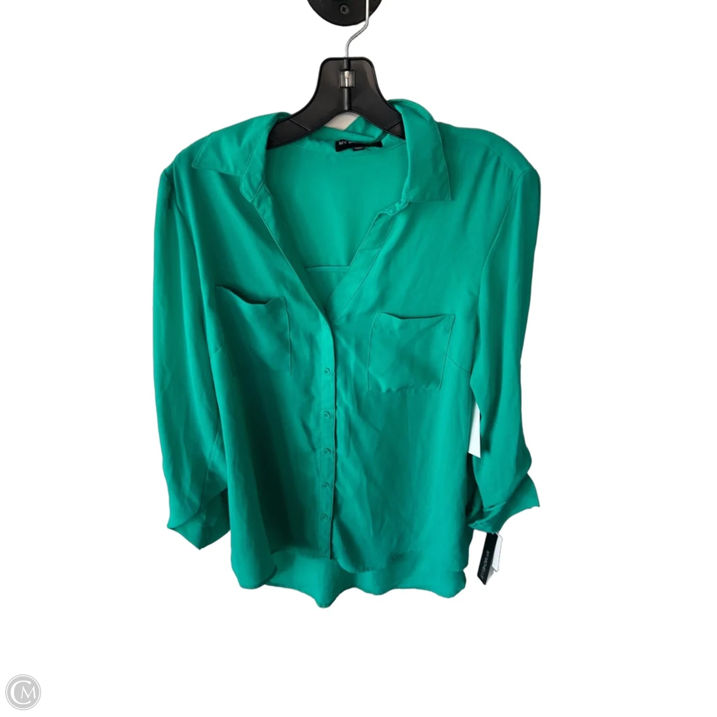 Top Long Sleeve By My Michelle In Green, Size: Xl