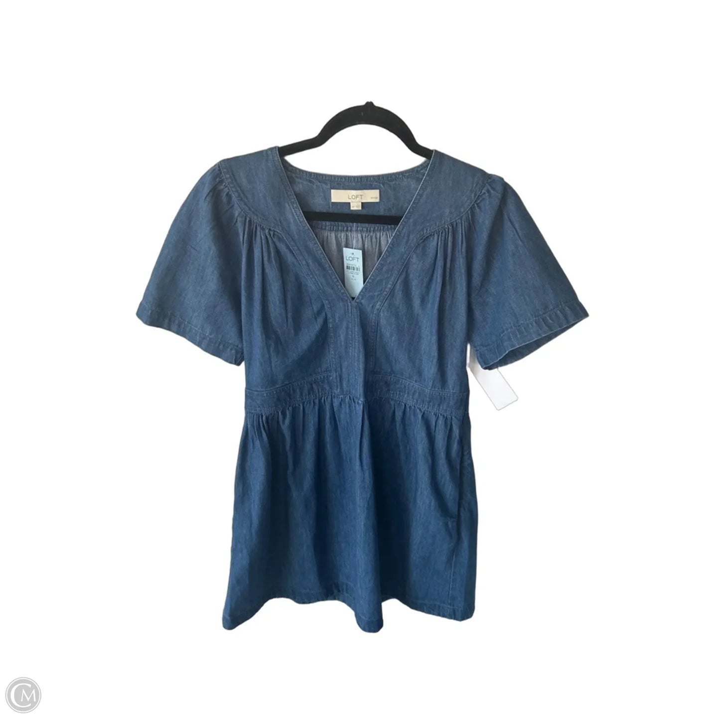 Dress Casual Short By Loft In Blue Denim, Size: Sp