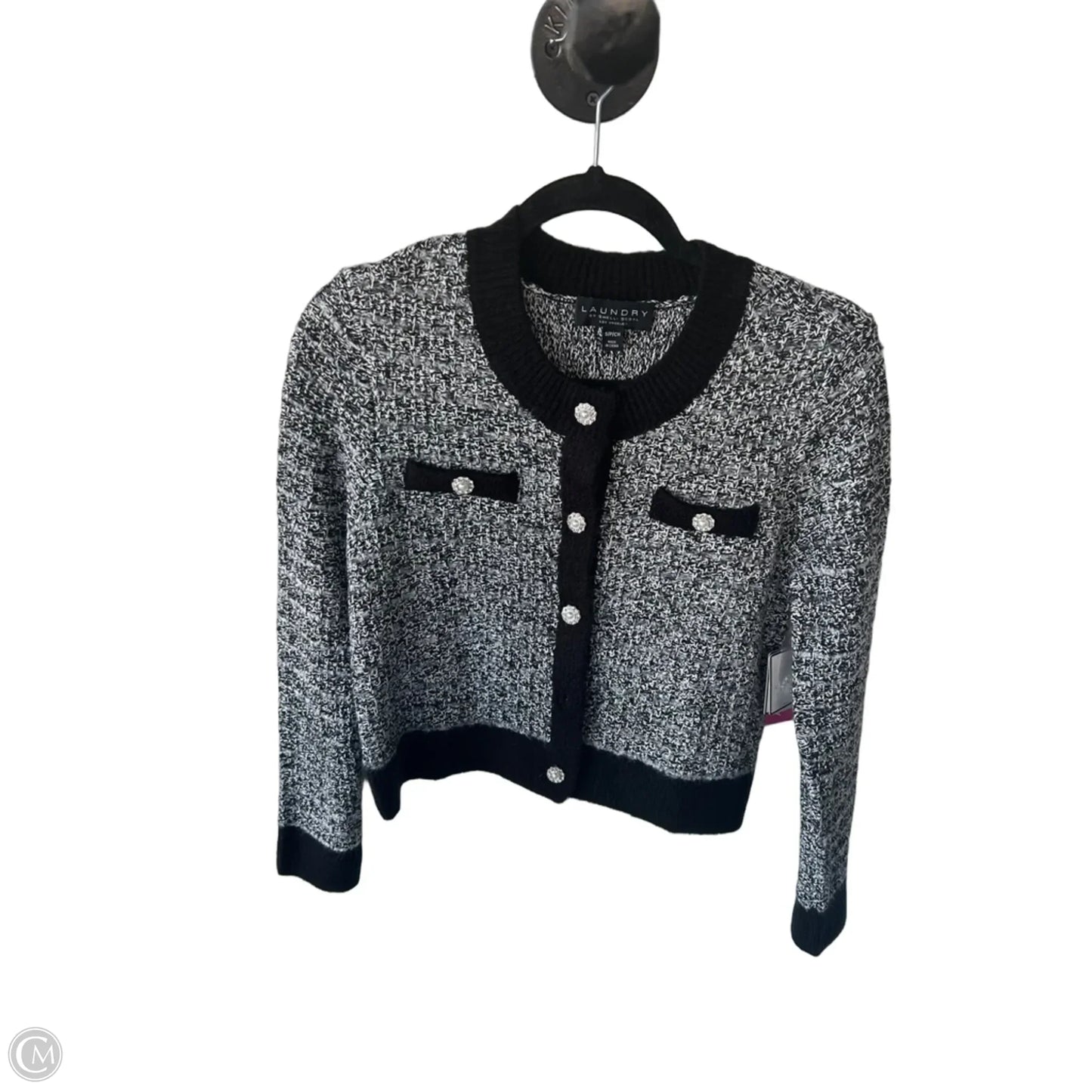 Blazer By Laundry In Black & White, Size: S