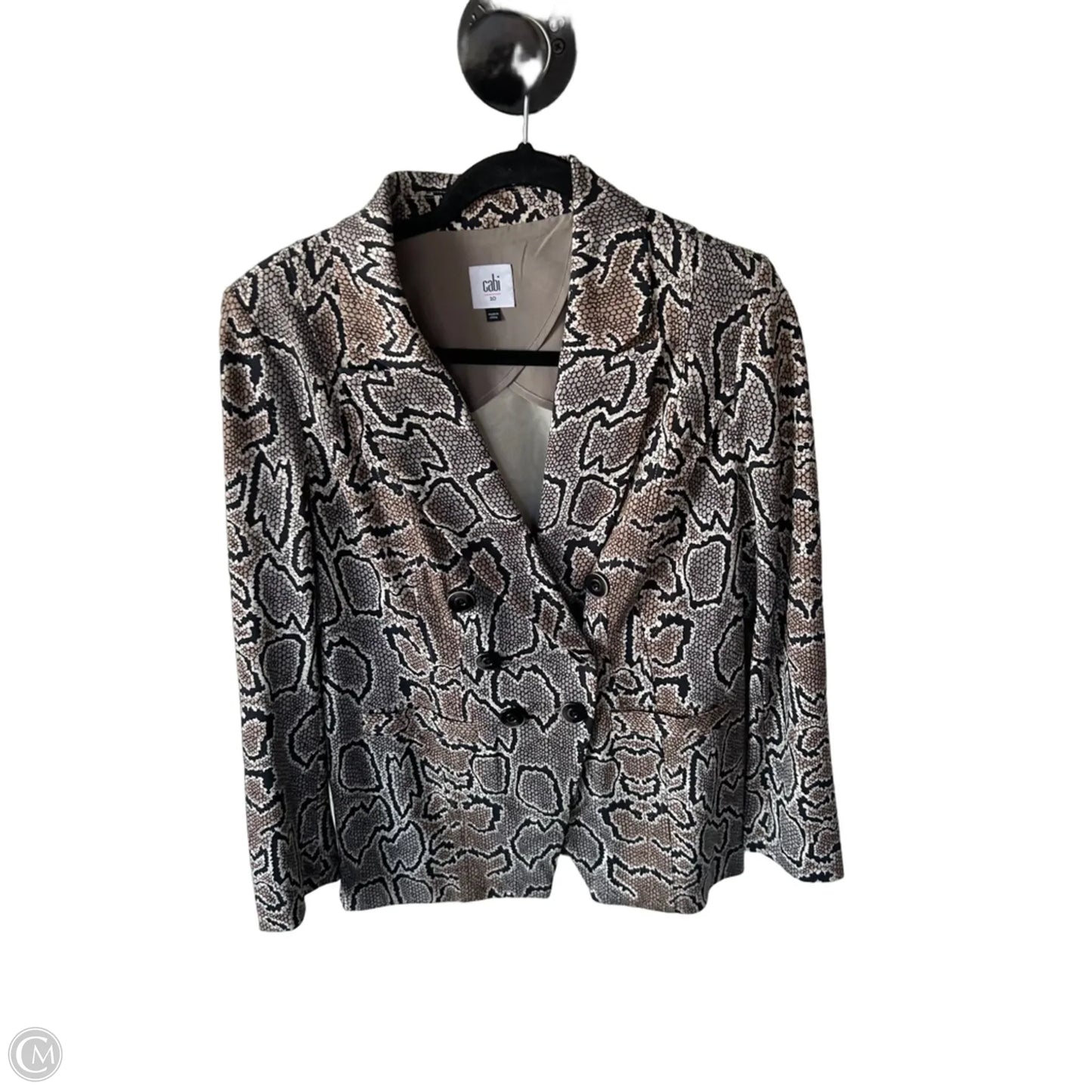 Blazer By Cabi In Snakeskin Print, Size: M