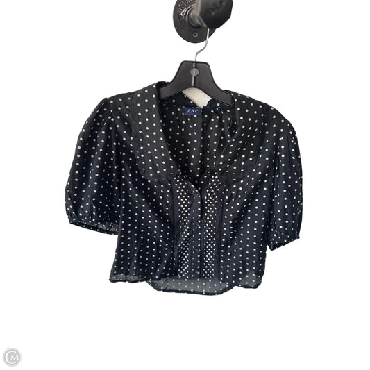 Top Short Sleeve By Gap In Black & White, Size: Xs