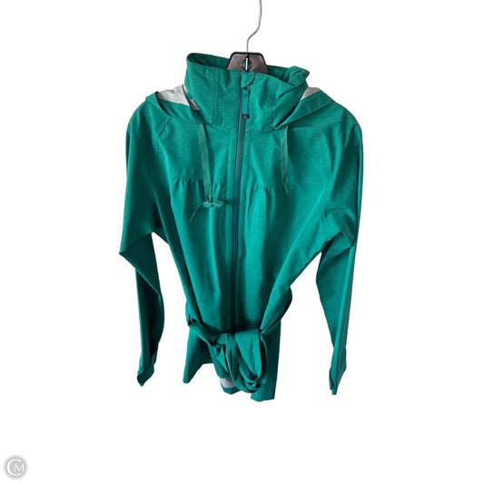 Coat Raincoat By Prana In Green, Size: M