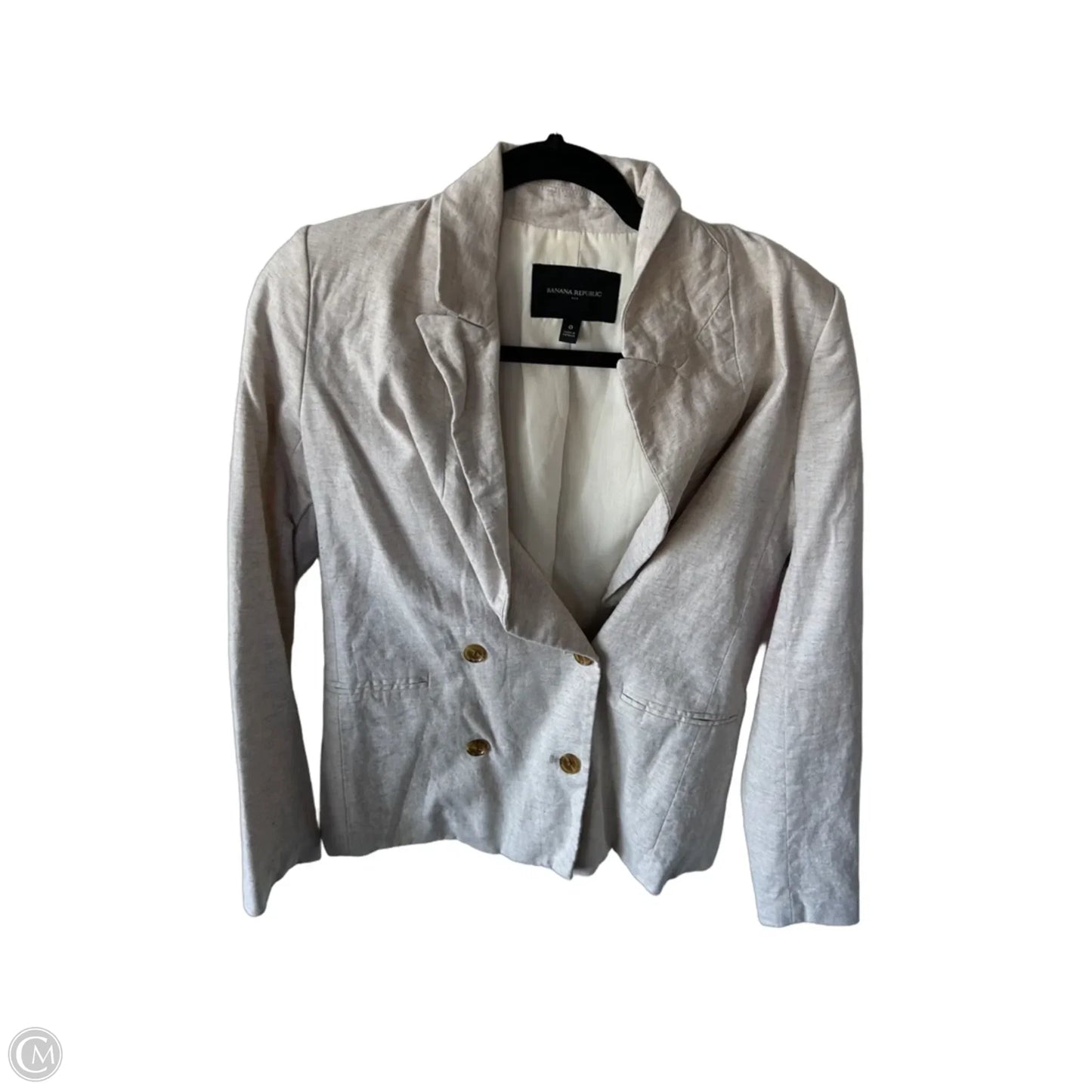 Blazer By Banana Republic In Tan, Size: Xs