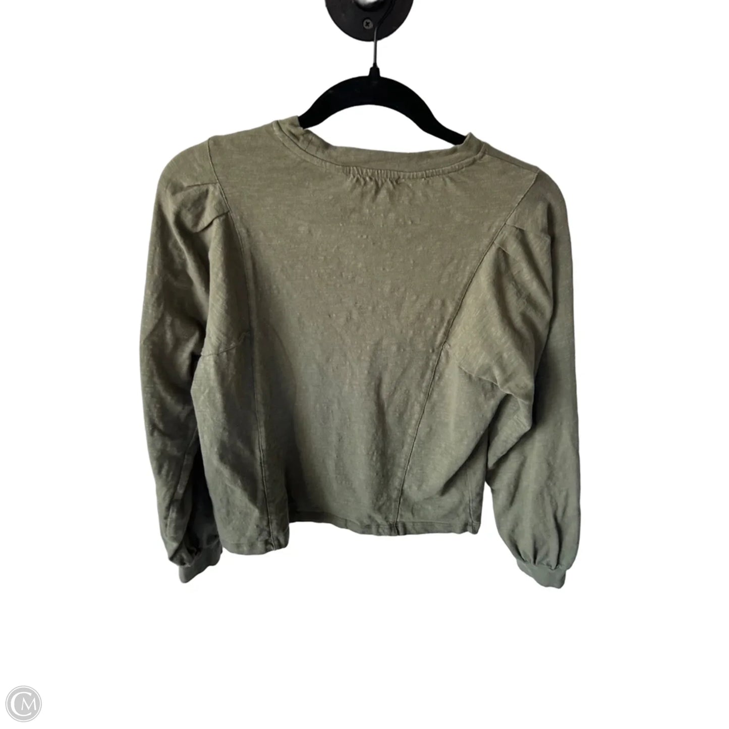 Top Long Sleeve By Marine Layer In Green, Size: S