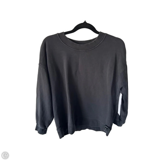 Athletic Sweatshirt Crewneck By Lululemon In Black, Size: M