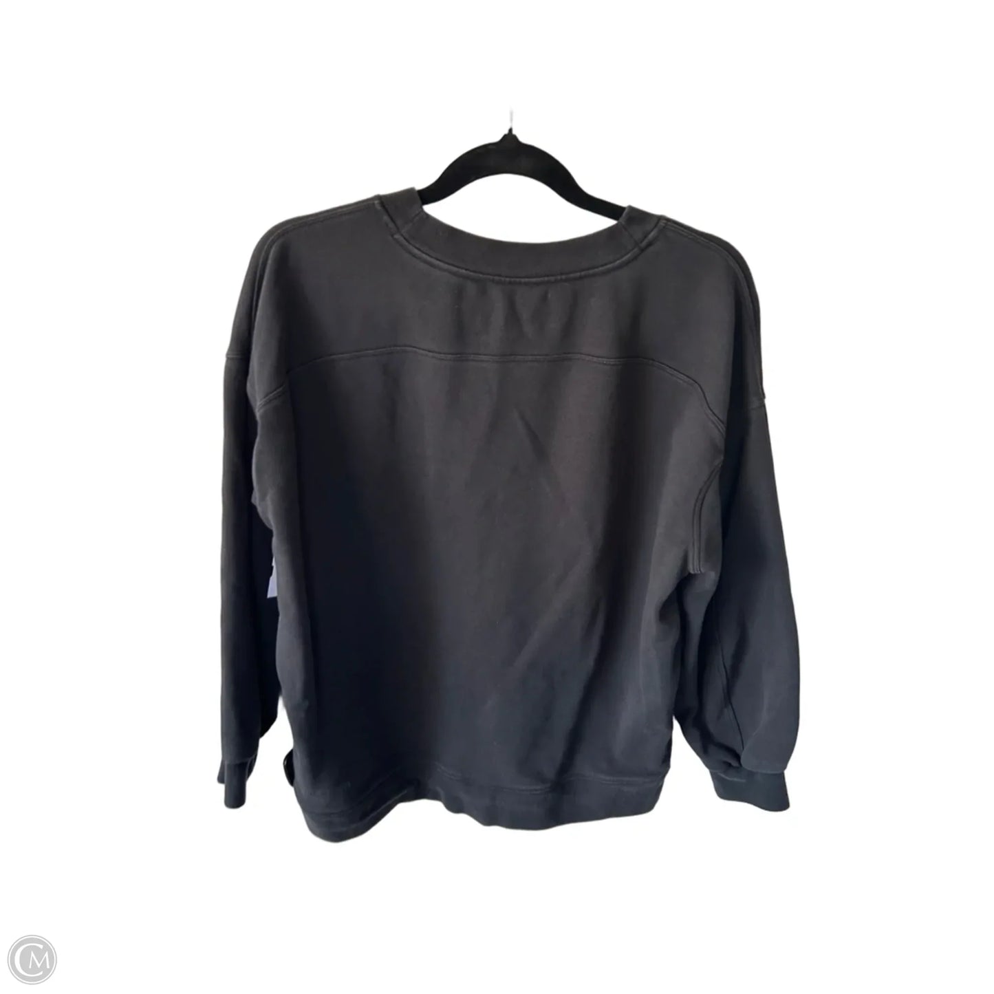 Athletic Sweatshirt Crewneck By Lululemon In Black, Size: M