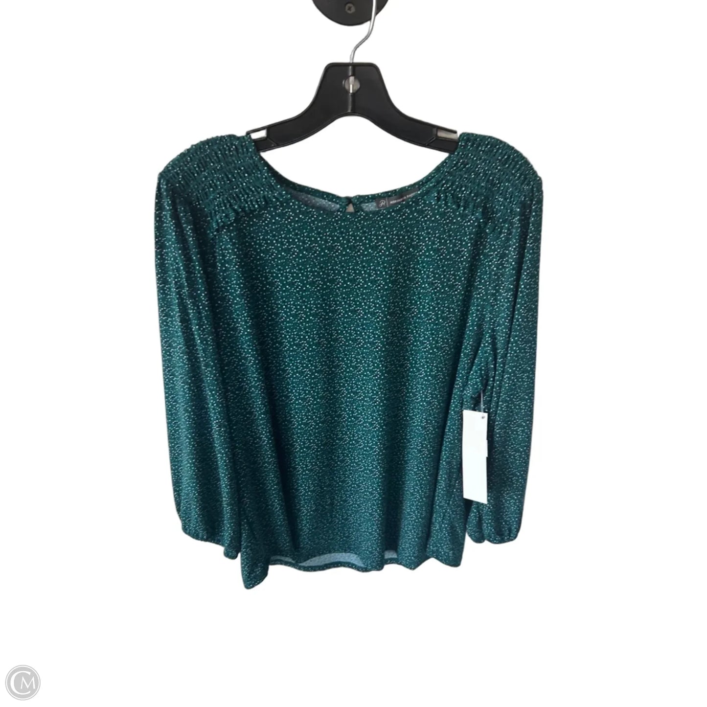 Top Long Sleeve By Adrianna Papell In Green, Size: Xl