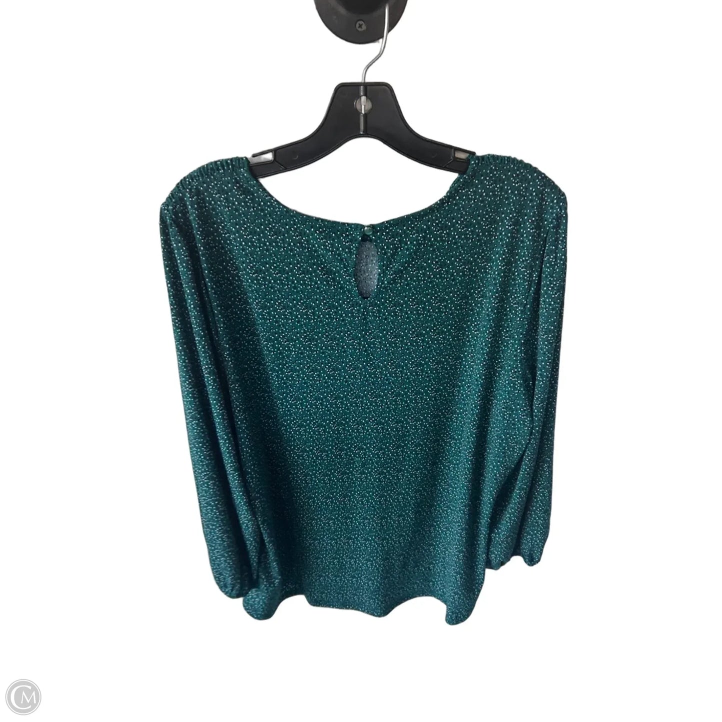 Top Long Sleeve By Adrianna Papell In Green, Size: Xl