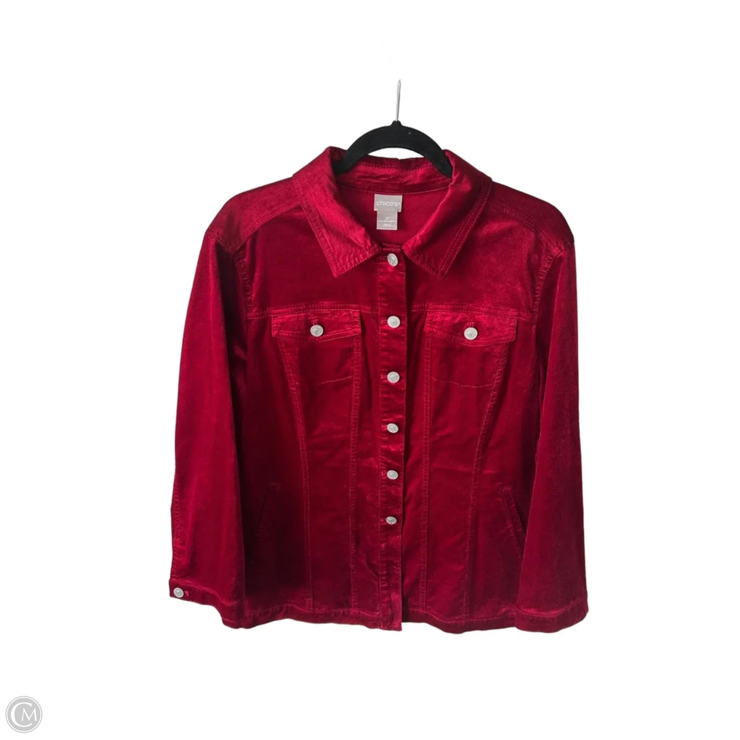 Jacket Other By Chicos In Red, Size: Lp