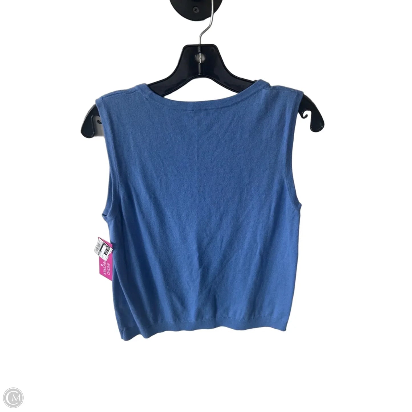 Vest Sweater By Talbots In Blue, Size: L