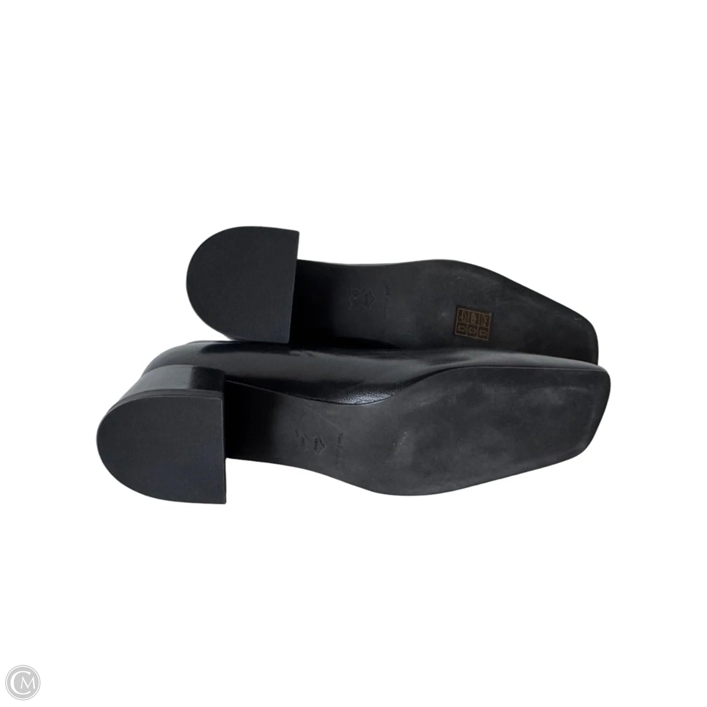 Shoes Designer By Tory Burch In Black & Gold, Size: 8