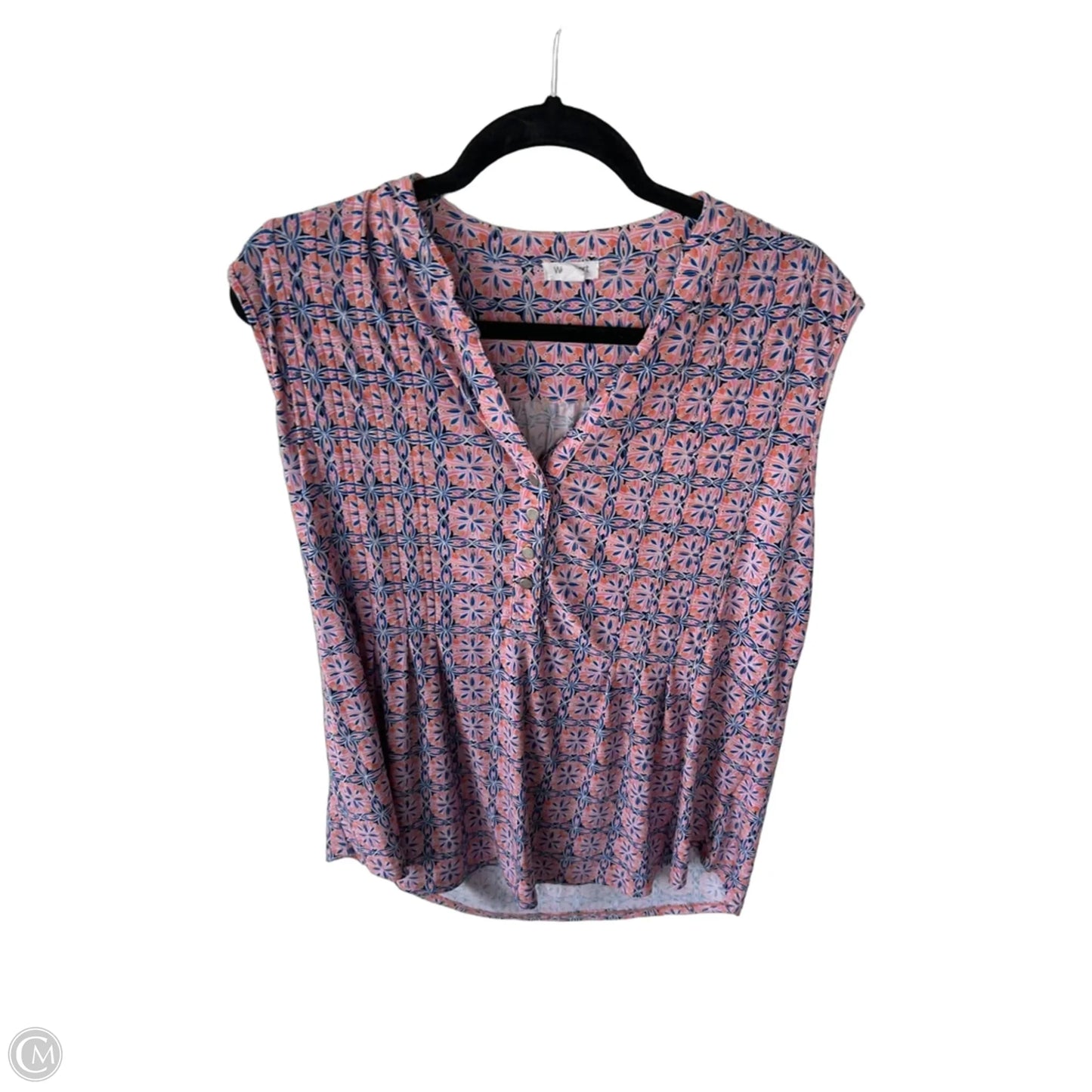Top Sleeveless By Westport In Blue & Pink, Size: Xl