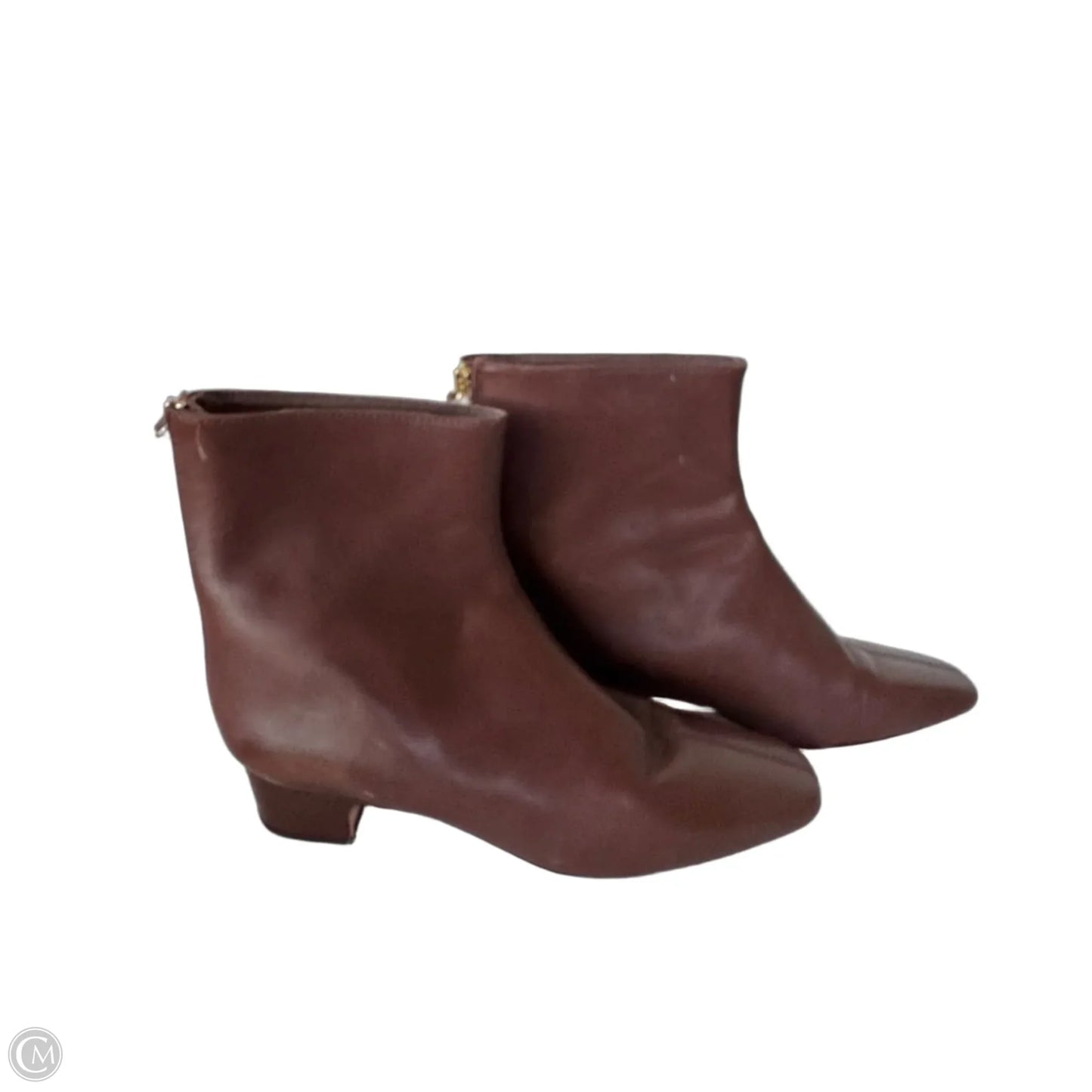 Boots Ankle Heels By J. Crew In Brown & Gold, Size: 7.5