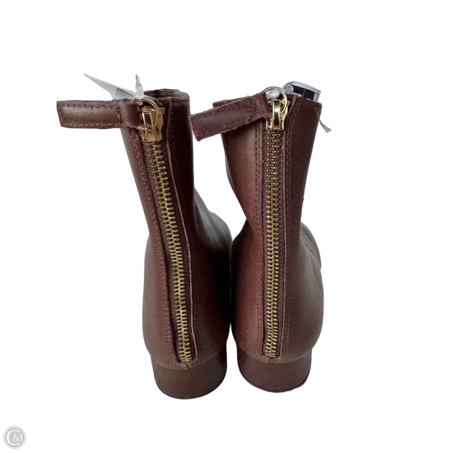 Boots Ankle Heels By J. Crew In Brown & Gold, Size: 7.5