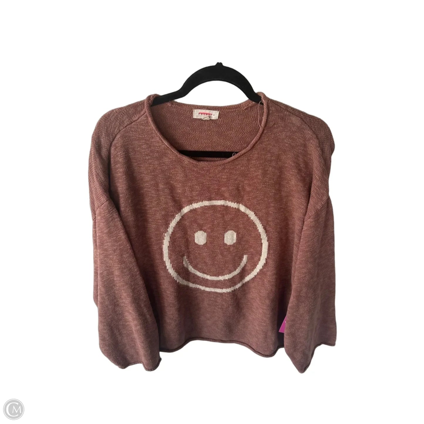 Sweater By Promesa In Brown & Tan, Size: M