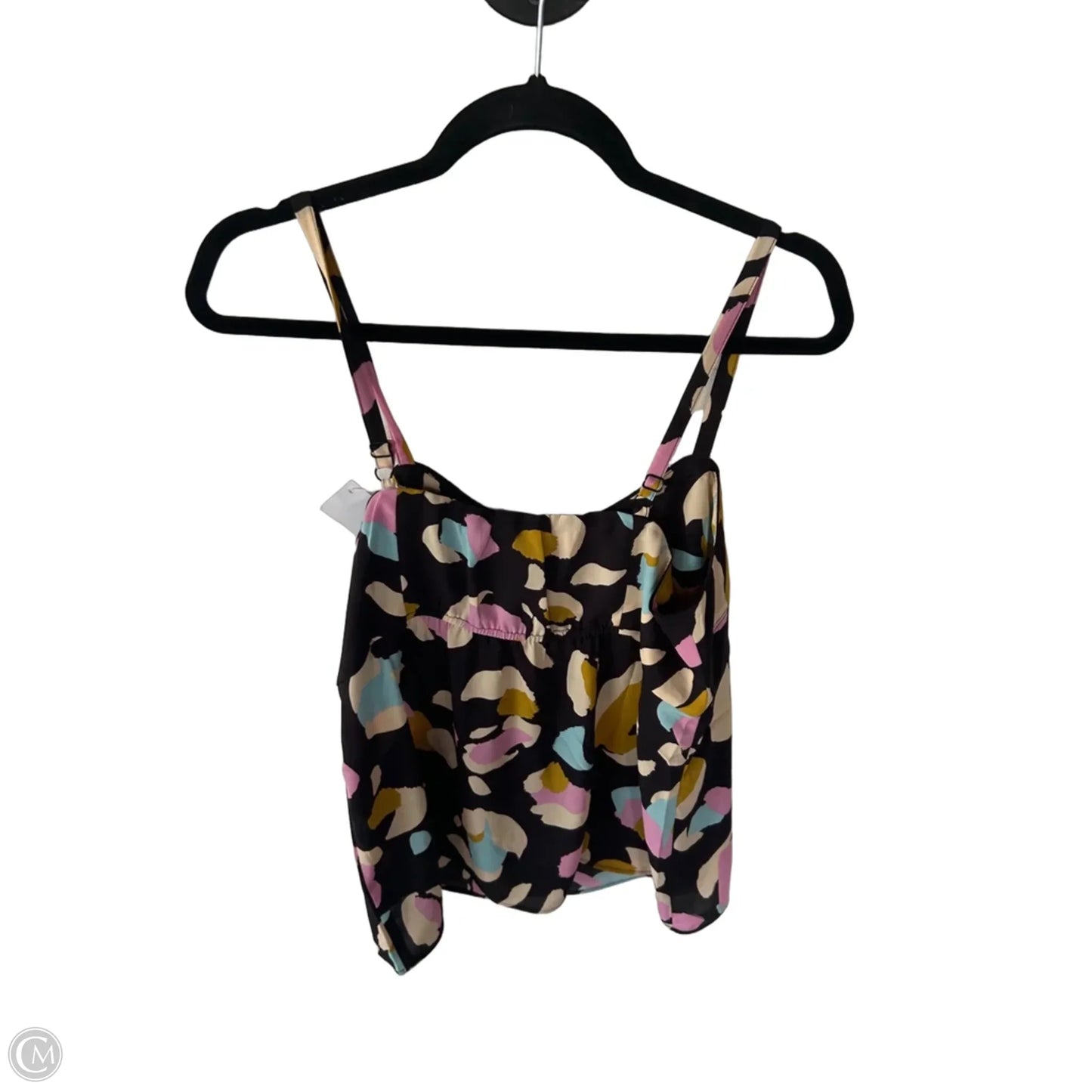 Top Sleeveless By Cabi In Black & Pink, Size: S
